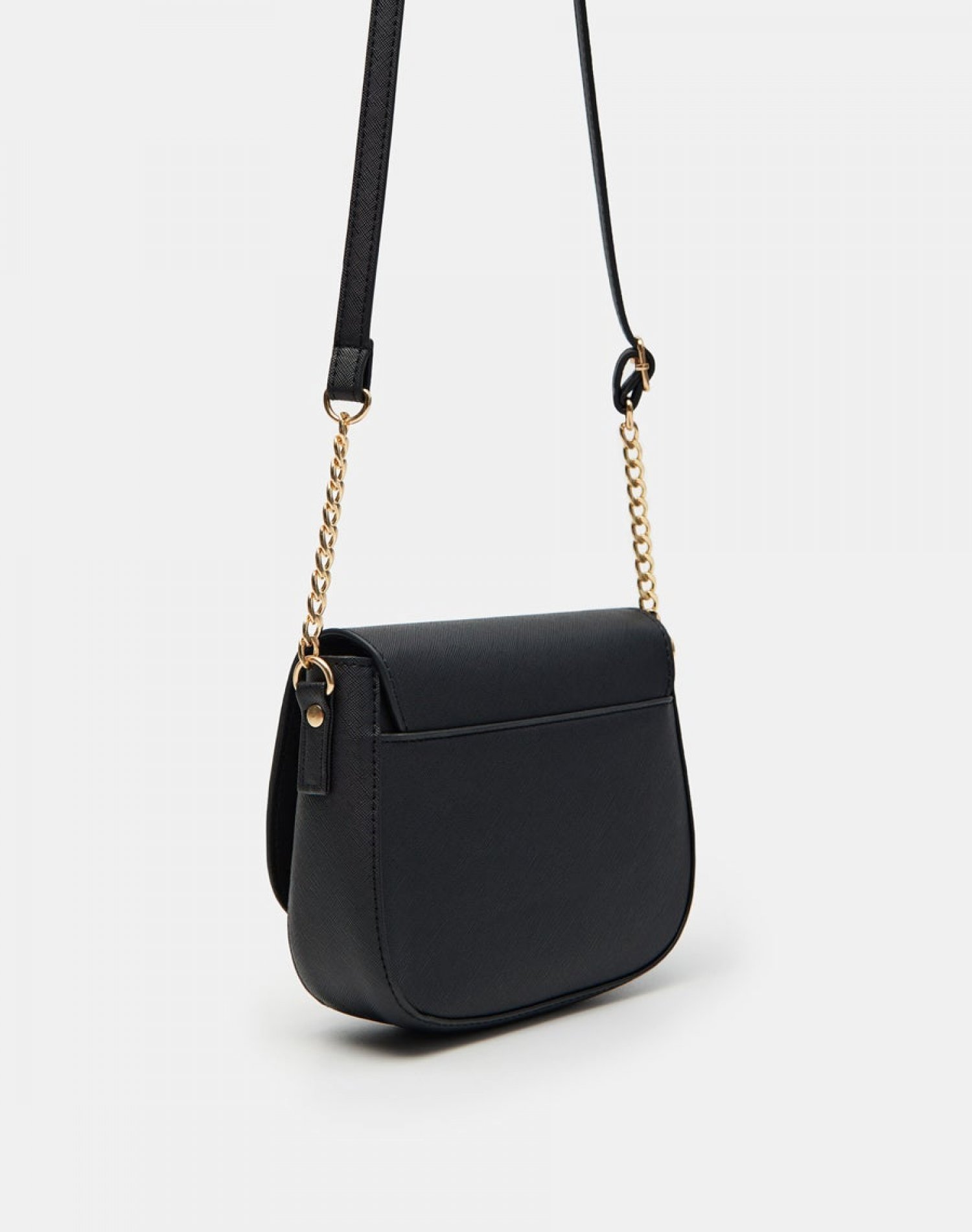 Kadın Siyah Kapaklı Zincir Çanta 0GM8